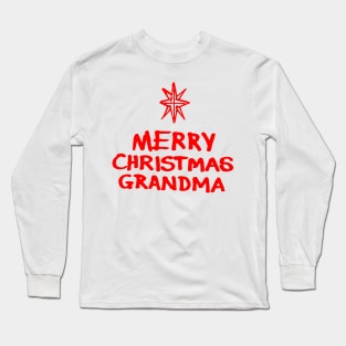 Merry Christmas Grandma R Long Sleeve T-Shirt